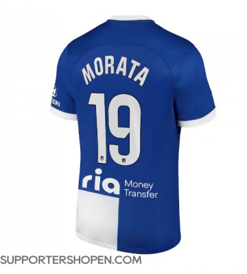 Atletico Madrid Alvaro Morata #19 Borta Matchtröja 2023-24 Kortärmad